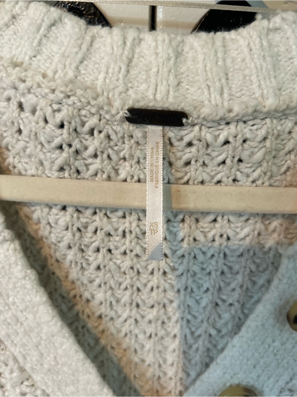 Free People Whistle Thermal Henley Sweater - Size Women's X-Small - Picture 3 of 7